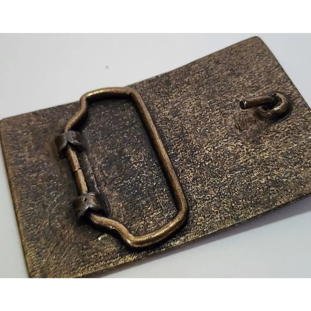 SEE DESC. JESSE JAMES Western Revolver Gun Outlaw Brass Tone Metal Belt Buckle